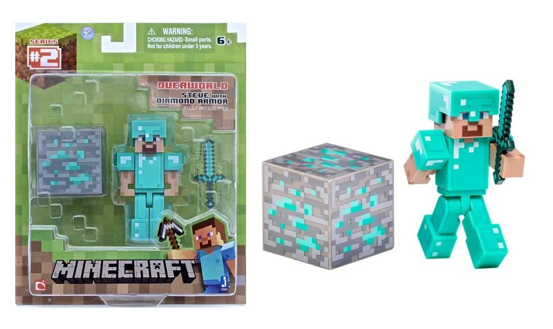 Minecraft - Overworld - Steve with Diamond Armour Figure Pack