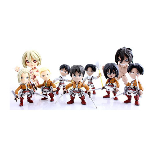 Attack On Titans 3 Articulated Action Vinyls Sold Separately - levi eren roblox